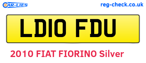 LD10FDU are the vehicle registration plates.
