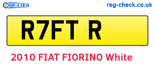 R7FTR are the vehicle registration plates.