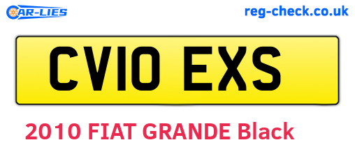 CV10EXS are the vehicle registration plates.