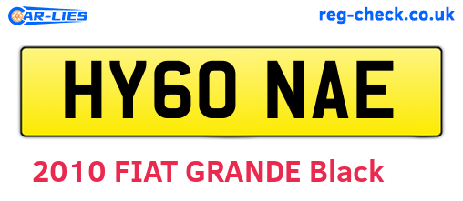 HY60NAE are the vehicle registration plates.