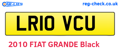 LR10VCU are the vehicle registration plates.