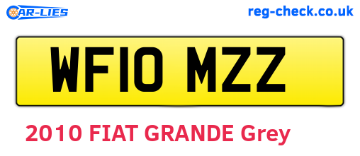 WF10MZZ are the vehicle registration plates.