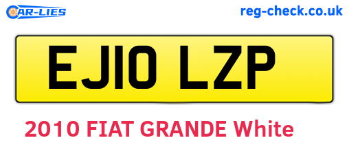 EJ10LZP are the vehicle registration plates.