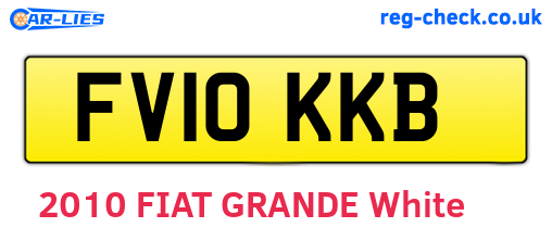 FV10KKB are the vehicle registration plates.