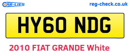 HY60NDG are the vehicle registration plates.