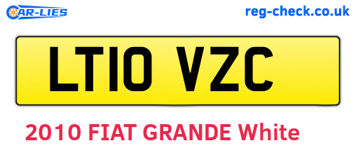 LT10VZC are the vehicle registration plates.