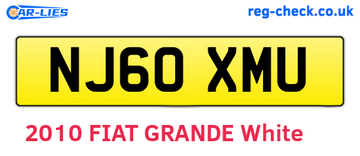 NJ60XMU are the vehicle registration plates.