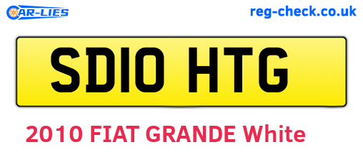SD10HTG are the vehicle registration plates.