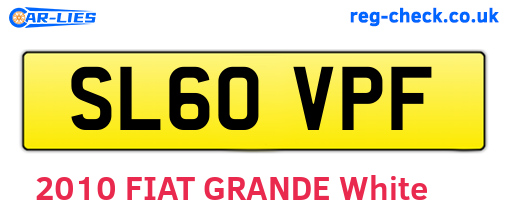 SL60VPF are the vehicle registration plates.