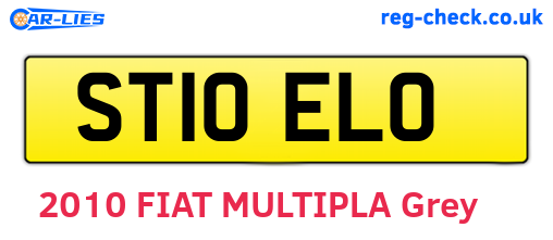 ST10ELO are the vehicle registration plates.