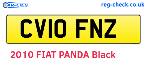 CV10FNZ are the vehicle registration plates.