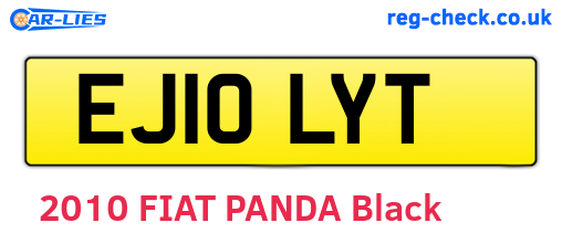 EJ10LYT are the vehicle registration plates.