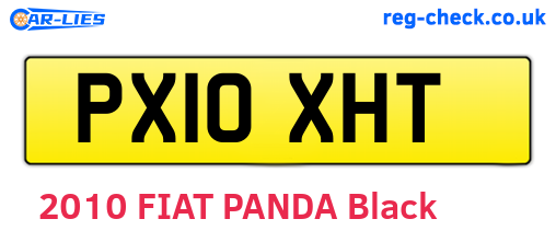 PX10XHT are the vehicle registration plates.