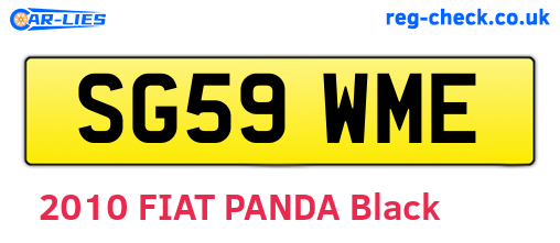 SG59WME are the vehicle registration plates.