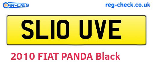 SL10UVE are the vehicle registration plates.
