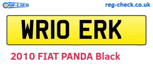 WR10ERK are the vehicle registration plates.