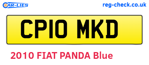 CP10MKD are the vehicle registration plates.