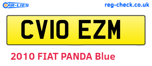 CV10EZM are the vehicle registration plates.