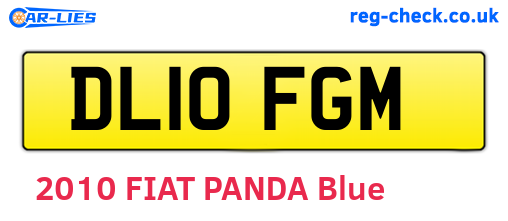 DL10FGM are the vehicle registration plates.