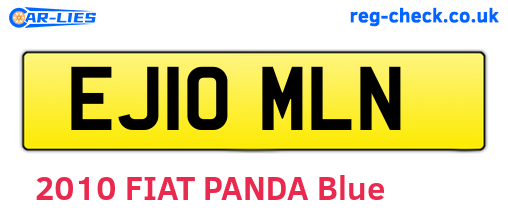 EJ10MLN are the vehicle registration plates.