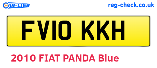 FV10KKH are the vehicle registration plates.