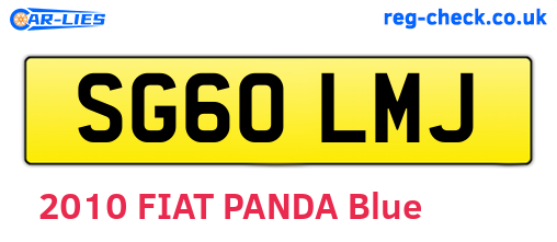SG60LMJ are the vehicle registration plates.