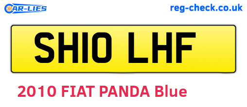 SH10LHF are the vehicle registration plates.