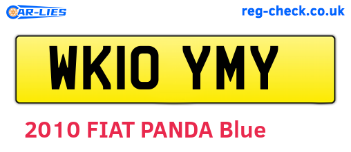 WK10YMY are the vehicle registration plates.