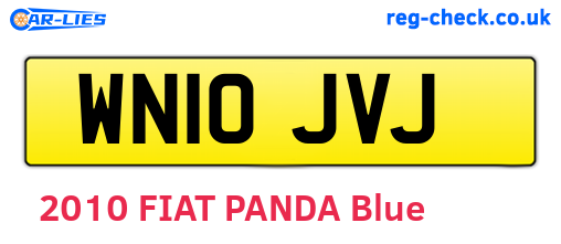 WN10JVJ are the vehicle registration plates.