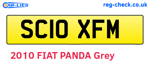 SC10XFM are the vehicle registration plates.