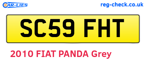SC59FHT are the vehicle registration plates.