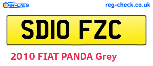 SD10FZC are the vehicle registration plates.