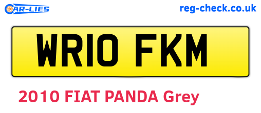 WR10FKM are the vehicle registration plates.