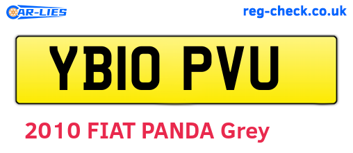 YB10PVU are the vehicle registration plates.