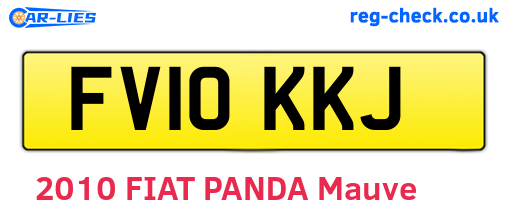 FV10KKJ are the vehicle registration plates.