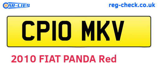 CP10MKV are the vehicle registration plates.