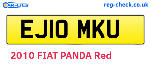 EJ10MKU are the vehicle registration plates.