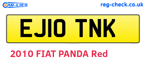 EJ10TNK are the vehicle registration plates.