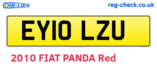 EY10LZU are the vehicle registration plates.