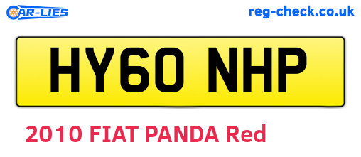 HY60NHP are the vehicle registration plates.