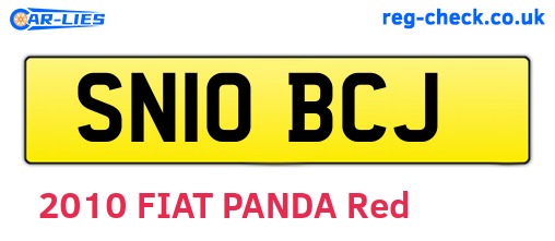 SN10BCJ are the vehicle registration plates.