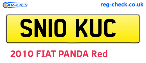 SN10KUC are the vehicle registration plates.