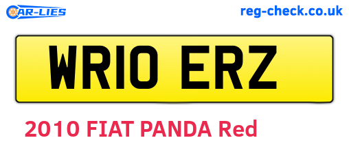WR10ERZ are the vehicle registration plates.