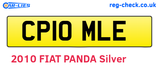 CP10MLE are the vehicle registration plates.
