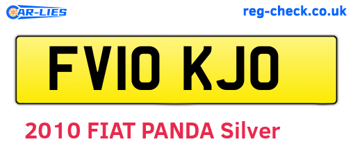 FV10KJO are the vehicle registration plates.