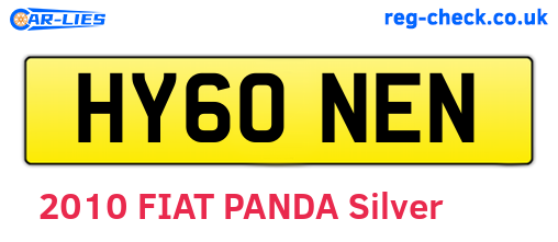 HY60NEN are the vehicle registration plates.
