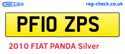 PF10ZPS are the vehicle registration plates.
