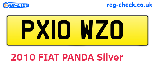 PX10WZO are the vehicle registration plates.
