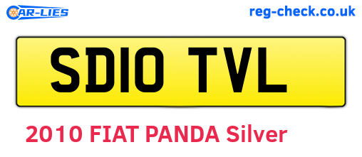 SD10TVL are the vehicle registration plates.