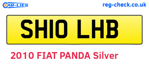 SH10LHB are the vehicle registration plates.